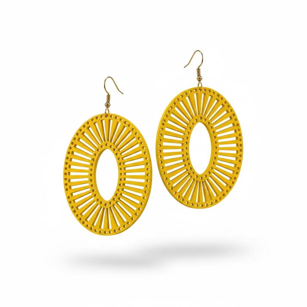 Plunder Design. Yellow. Wooden.